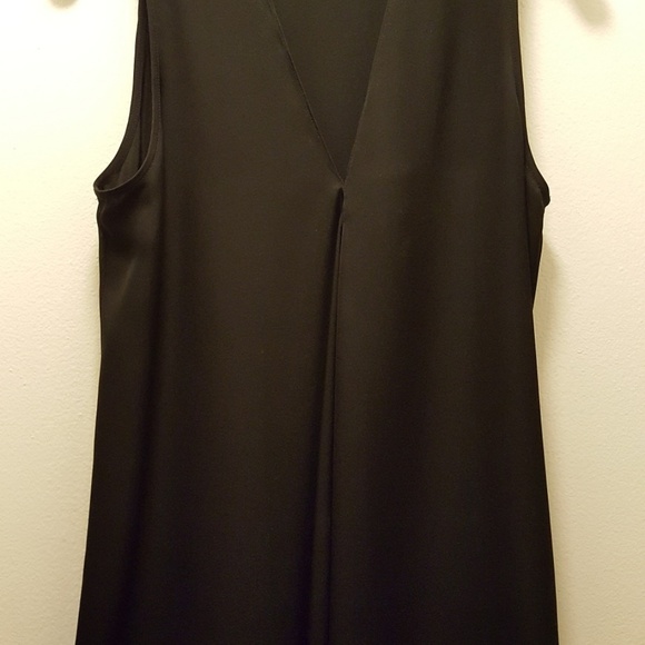 THEORY 100% silk black v-neck tank top – S - Picture 4 of 6